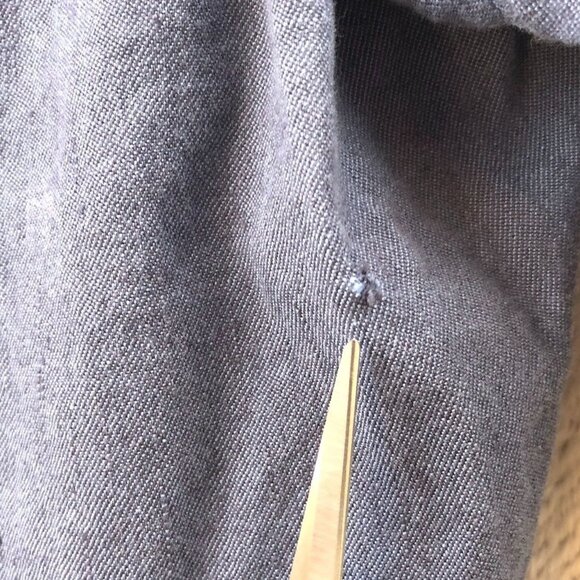 Faherty Mens Shorts Size 40 Chino Casual Linen Blend Relaxed Drawcord Blue - Picture 4 of 14